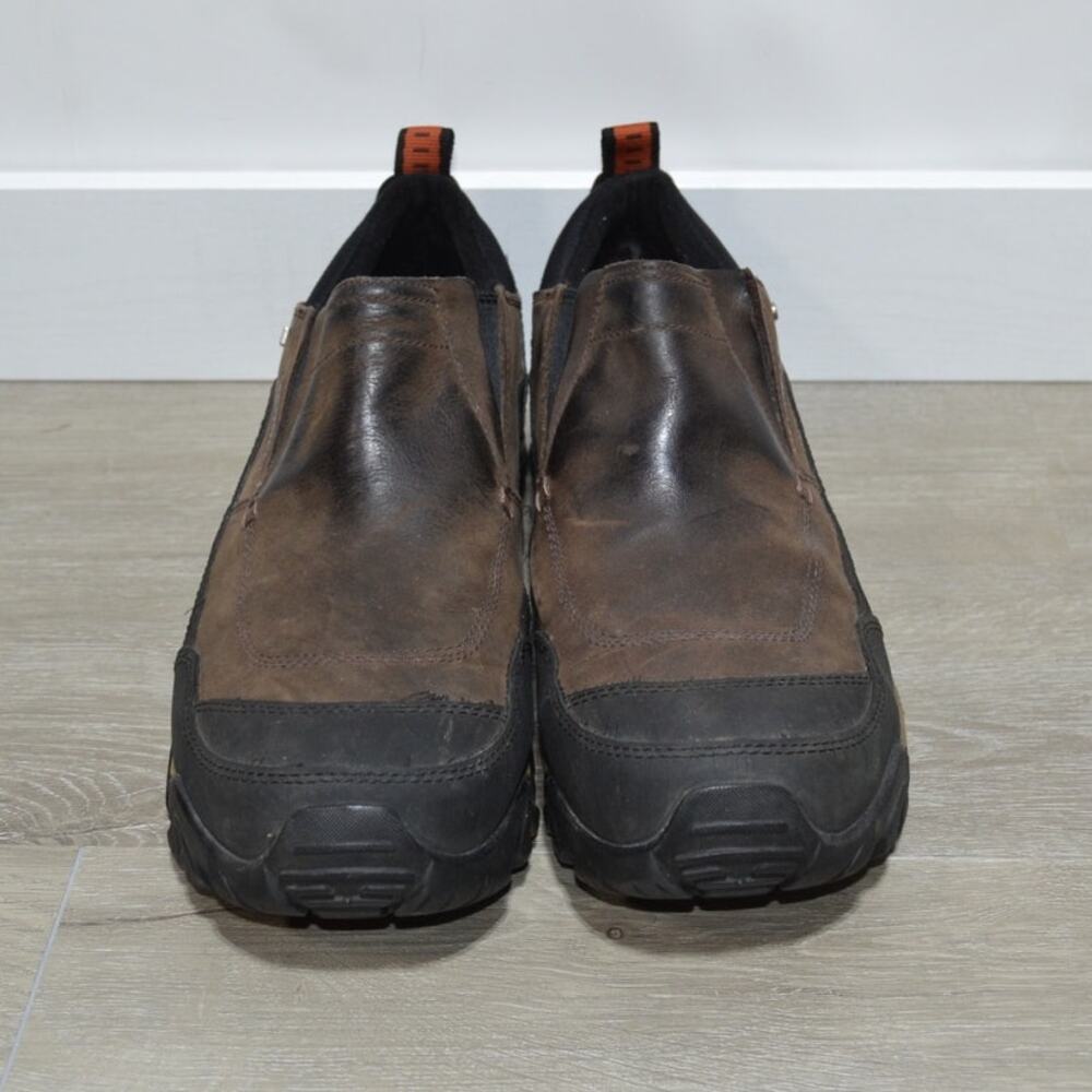 Merrell Polar and Rove Moc 4" Men's Brown & Black Leather Hiking Shoes Size 11.5 - Picture 2 of 8